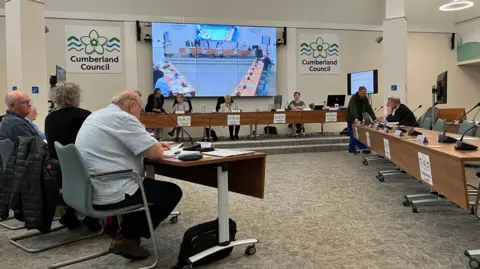 LDRS Cumberland councillors at a planning committee meeting