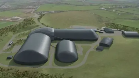 West Cumbria Mining Company A computer generated image of what the proposed mine could look like 