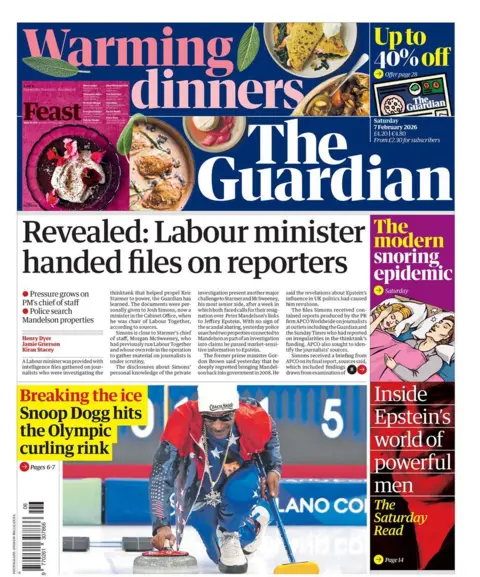  Labour minster handed files on reporters."