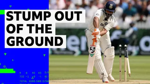Rishabh Pant is bowled by Jofra Archer