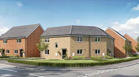 City of Wolverhampton Council Computer generated image of the new homes