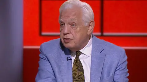 John Simpson in BBC studio