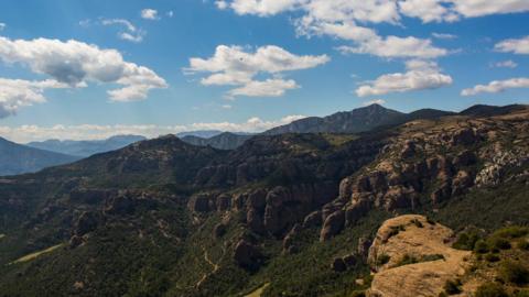 Hills of Tremp in Catalonia