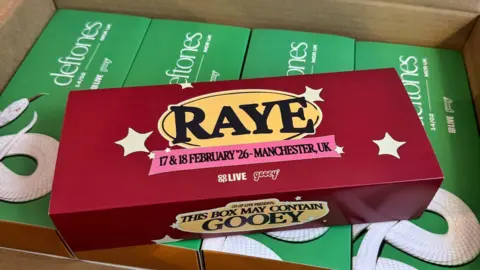 Jake Ansbro Personalised products displaying branding for artists on the labels.