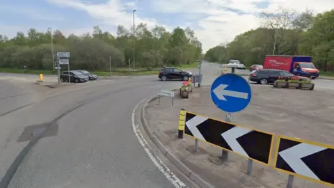  A30 / A327 roundabout 