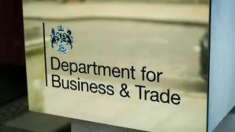 The logo for the Department for Business & Trade 