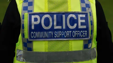 An anonymous picture of a police community support officer