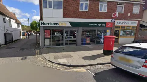 A google maps image of the Morrisons and post office