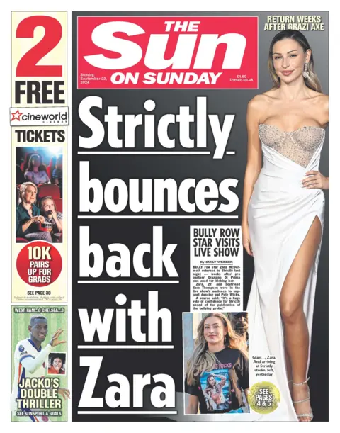  Strictly bounces backmost  with Zara