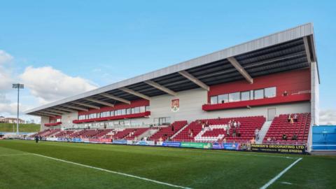CGI images of Northampton Town's planned East Stand at Sixfields stadium