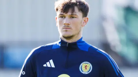 Calvin Ramsay in a Scotland training top