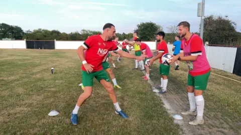 Coton Green FC training