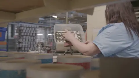 Supplied A view of a factory worker for Denby.