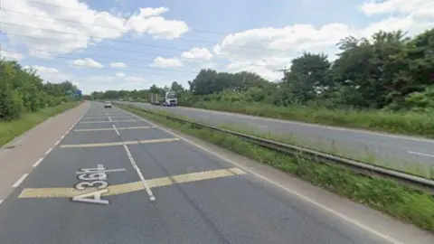 A view of the A361 Devon Link Road from Google Maps.