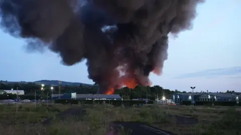 bbc fire at industrial centre