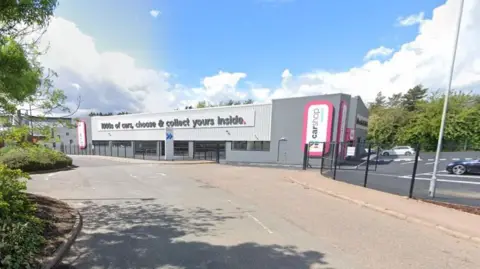 Google The car showroom pictured in 2021