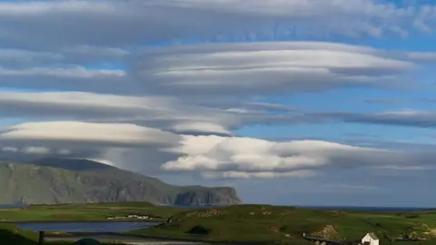 Graham Donnelly lenticular clouds over the Isle of Rum 