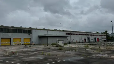 George King/BBC Disused depot site 
