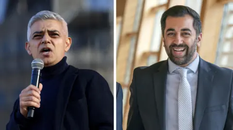 Outgoing Muslim Council of Britain chief Zara Mohammed criticises lack of presidency contact Reuters/PA Media Sadiq Khan and Humza Yousaf