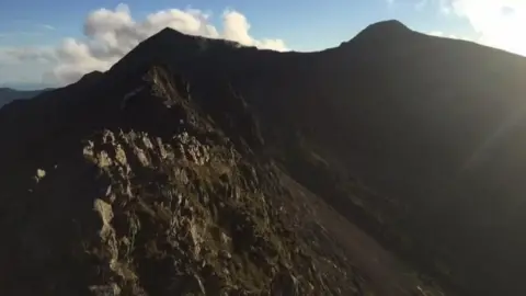 Llanberis MRT Crib Goch ridge in Snowdonia