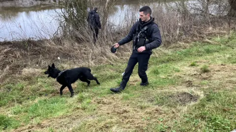 Phil Bodmer/BBC Police carry out operations against organised criminal gangs in York.