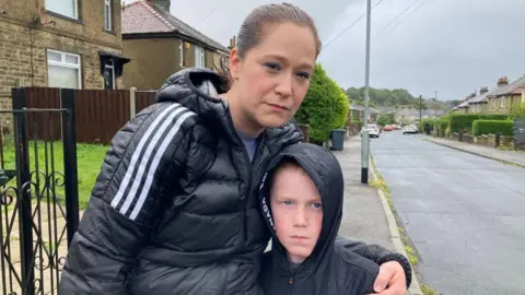 Charles Heslett/BBC Zoe Henderson and son Harlan