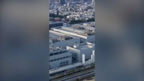 An aerial view of TSMC's semiconductor manufacturing facility in Taiwan
