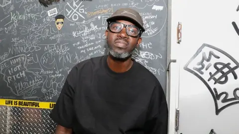DJ Black Coffee backstage at LIV Nightclub at Fontainebleau Miami.