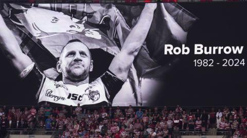 Rob Burrow tribute at Wembley