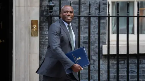PA David Lammy outside Number 10 Downing Street.