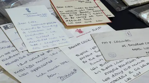 Stuart Woodward/BBC Handwritten letters from Princess Diana to her former housekeeper