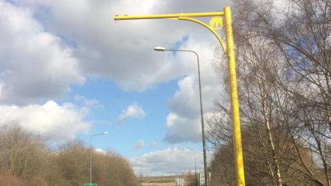 average speed camera on a road
