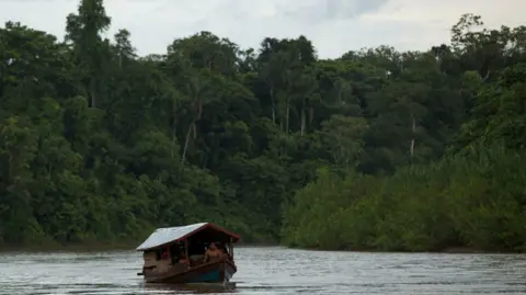 A general view of Itacoi river, on indigenous land, near the border with Peru, in Javari Valley,