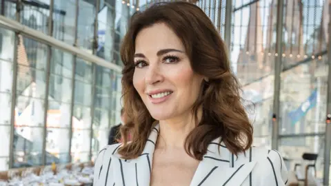 English cook and food writer, Nigella Lawson, attends a book signing and lunch at the Melbourne restaurant, Taxi Kitchen, during her tour of Australia, January 24, 2018