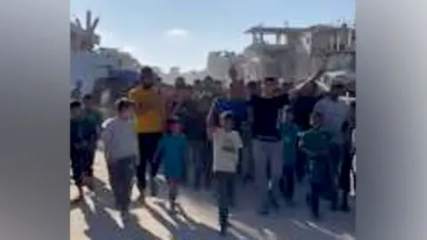 Anti-Hamas protest in Khan Younis, southern Gaza