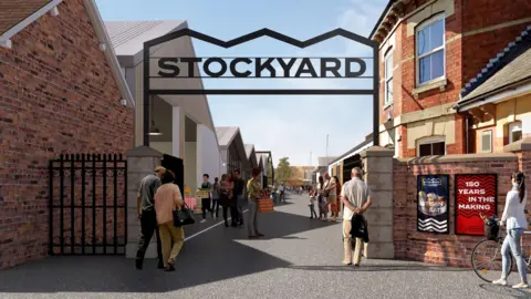 Melton Borough Council An artist's impression of the Stockyard development