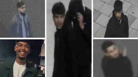 Five men captured on CCTV
