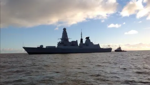HMS Dauntless, a Royal Navy Type 45 Destroyer