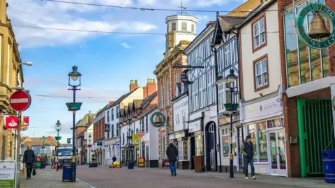 Melton Borough Council A shopping street in Melton town centre