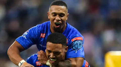 Stormers wings Leolin Zas and Suleiman Hartzenberg celebrate