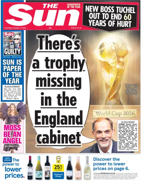 The Sun The Sun front page