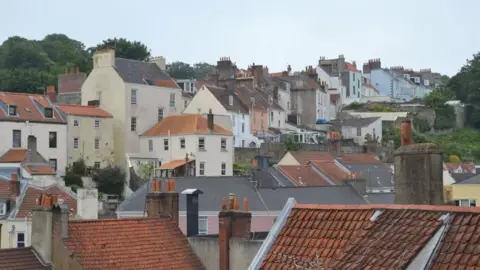 BBC Photo of houses in Guernsey