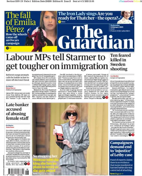 Guardian front page