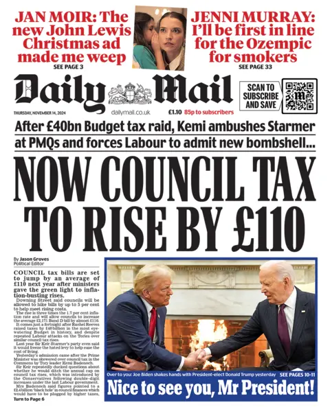  "Now council tax to rise by £110". 