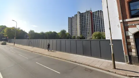 Google The site where James House previously was