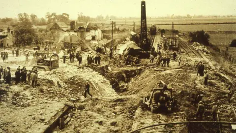 The Cambridgeshire Collection Aftermath of Soham rail disaster, 1944 