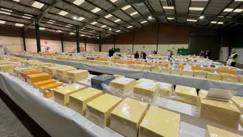 BBC A major cheese exhibition in Staffordshire