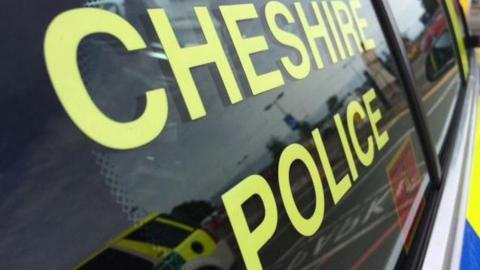 Close up of Cheshire Police car