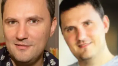 US Secret Service Two shots of Vitaly Nikolayevich Kovalev looking at the camera. In both he is clean shaven with short black hair.