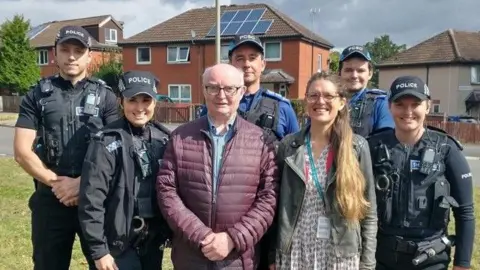 Leicester City Council Police officers from the South Leicester Neighbourhood Policing Area are pictured with Saffron ward councillor Ted Cassidy and fellow councillor and deputy city mayor Elly Cutkelvin